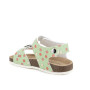 Sandalia para niña verde y rojo con velcro Sandalia para niña verde y rojo con velcro