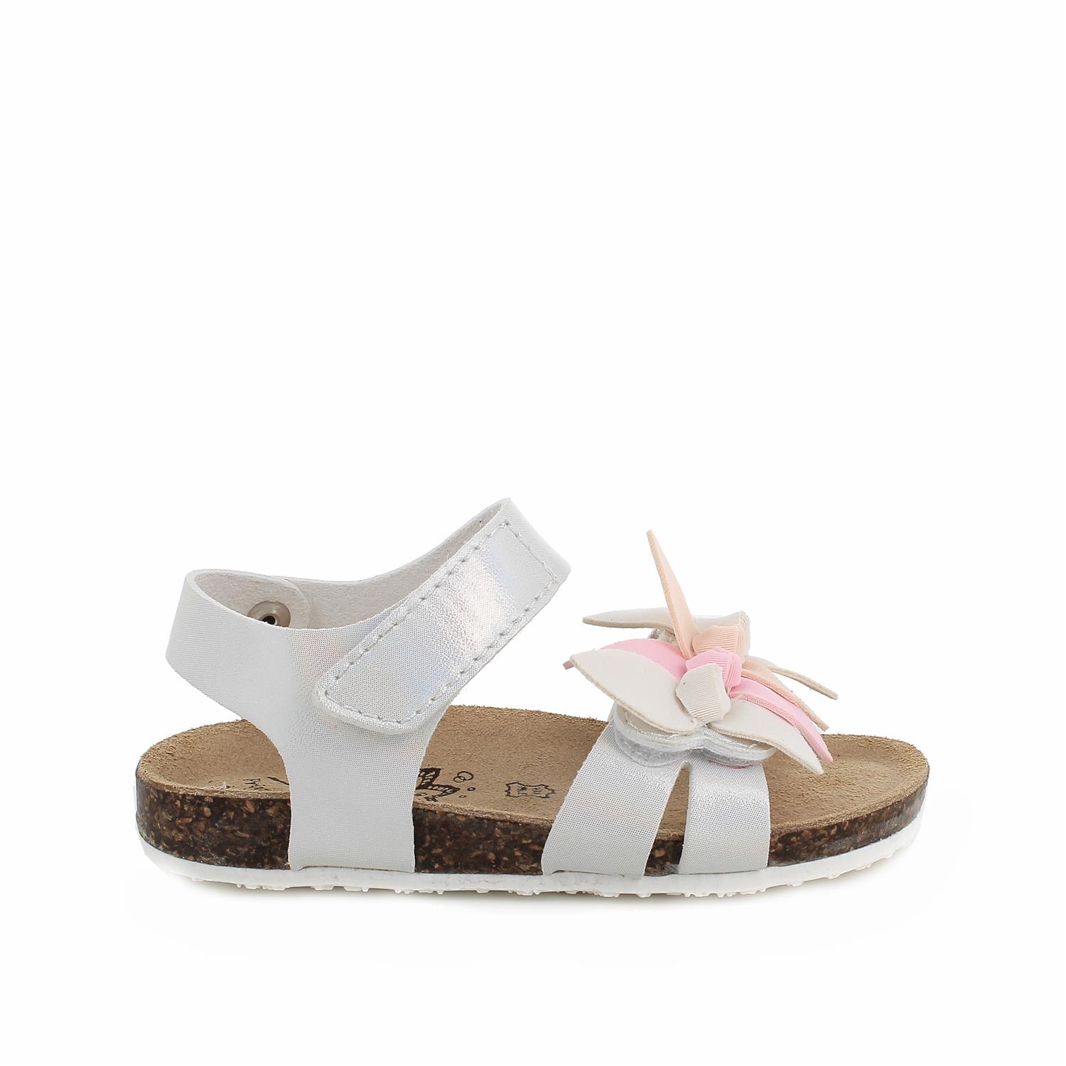 Sandalia para niña blanco con velcro