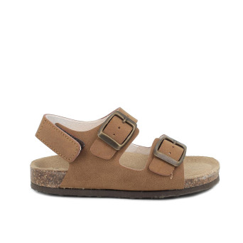Sandale pour garçon brun avec velcro Sandale pour garçon brun avec velcro
