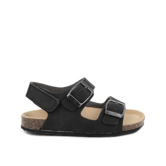 Sandale pour garçon noir avec velcro Sandale pour garçon noir avec velcro