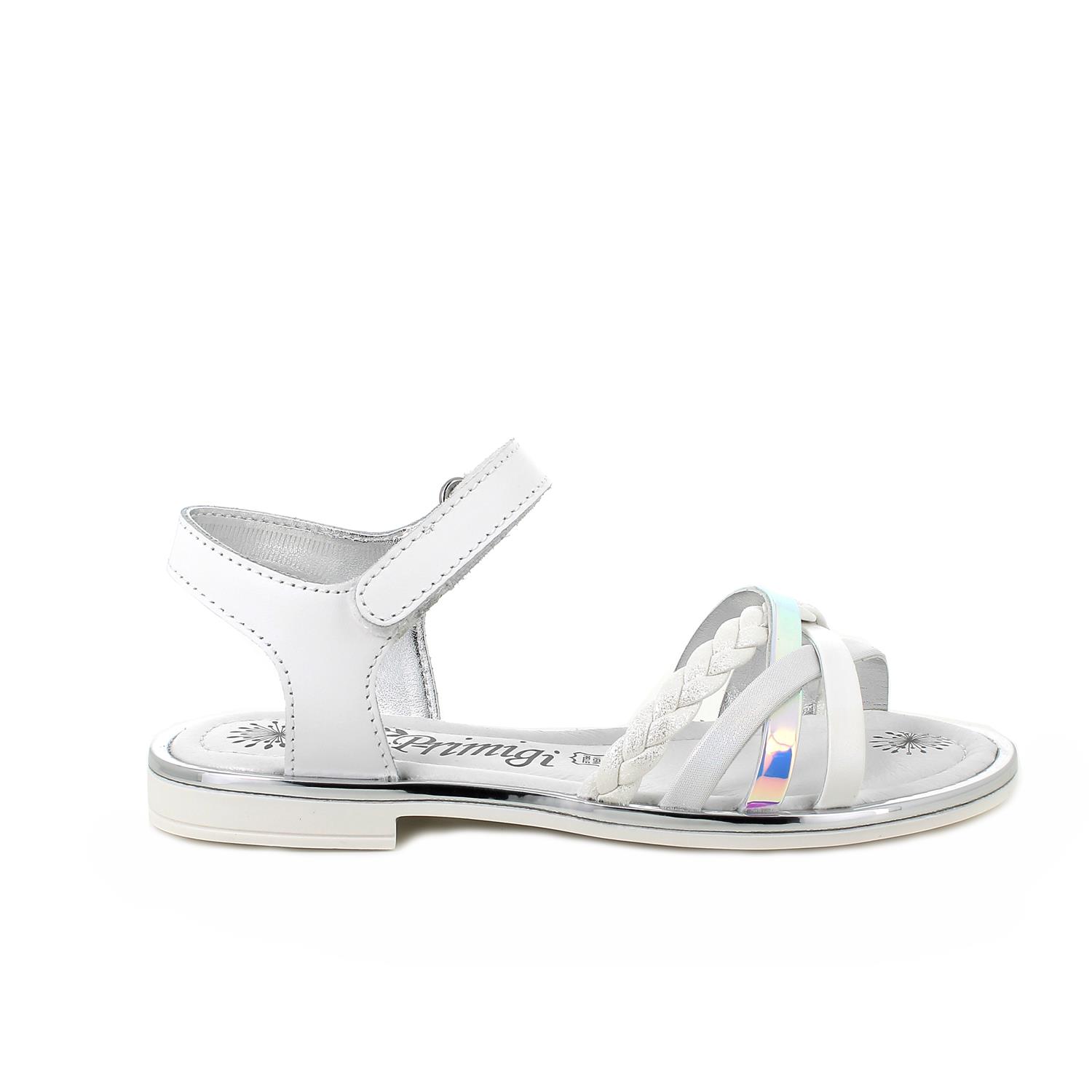 Sandalia para niña blanco con velcro