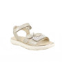 Sandals for girls platinum with velcro Sandals for girls platinum with velcro