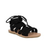 Sandalia para niña negro con velcro Sandalia para niña negro con velcro