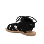 Sandalia para niña negro con velcro Sandalia para niña negro con velcro