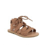 Sandalia para niña marron con velcro Sandalia para niña marron con velcro