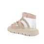 Sandale pour fille rose et beige avec velcro Sandale pour fille rose et beige avec velcro