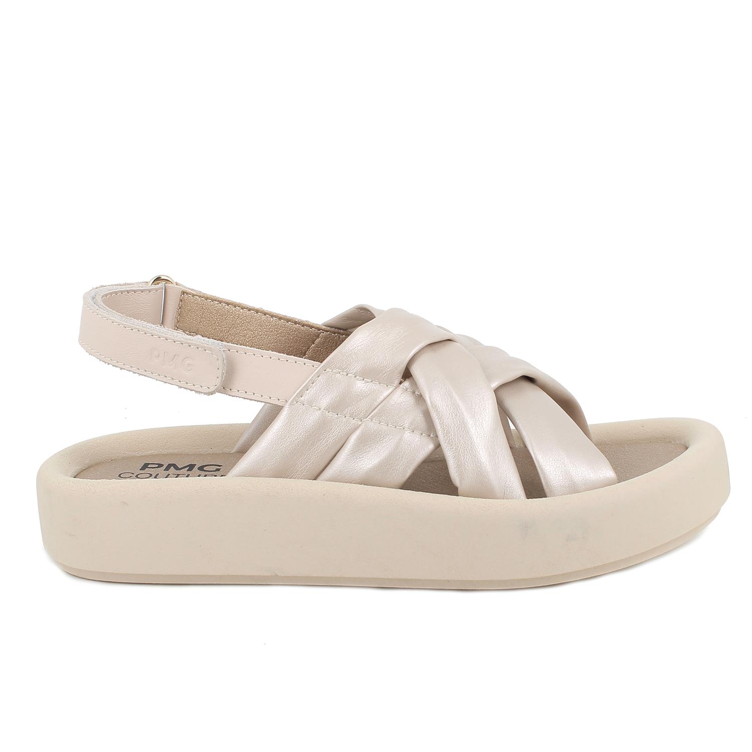 САНДАЛИИ ДЛЯ ДЕВОЧЕК, БЕЖЕВЫЙ/ПЕРЛАМУТРОВЫЙ