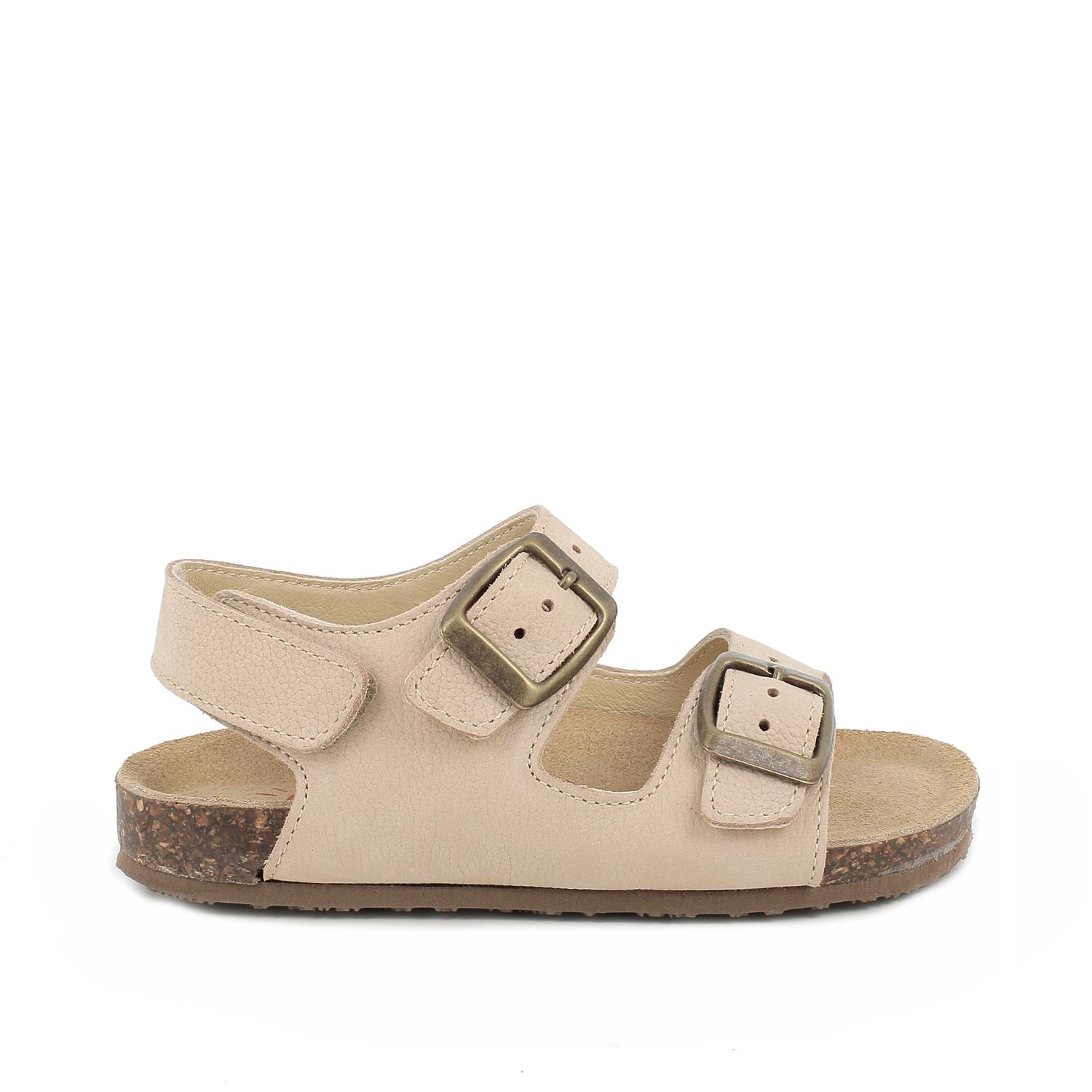JUNGE SANDALE BEIGE MIT VELCRO