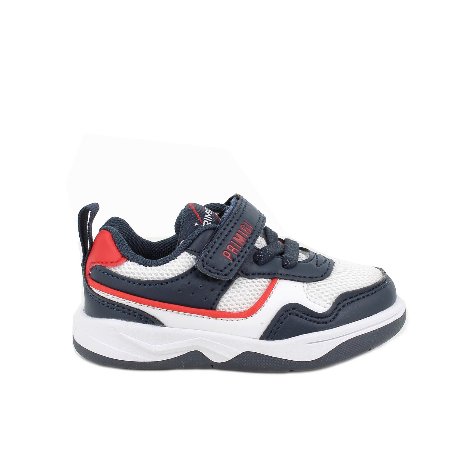 Deportivo para niño azul y blanco con velcro