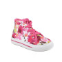 Sneakers da bambina fuxia e bianco con zip Sneakers da bambina fuxia e bianco con zip