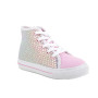 Sneakers for girls pink and silver with zip Sneakers for girls pink and silver with zip