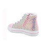 Sneakers for girls pink and silver with zip Sneakers for girls pink and silver with zip