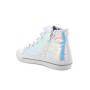 Sneakers for girls silver and white with zip Sneakers for girls silver and white with zip