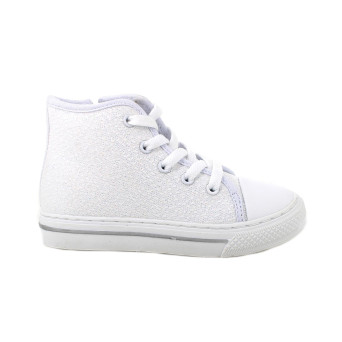 Sneakers for girls white with zip Sneakers for girls white with zip