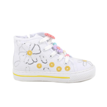 Sneaker pour fille blanc avec zip Sneaker pour fille blanc avec zip