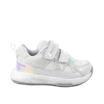 Deportivo para niña blanco con velcro Deportivo para niña blanco con velcro