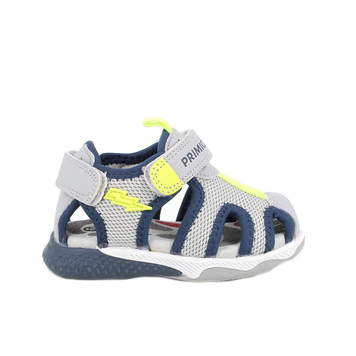 Sandals for boys grey with velcro