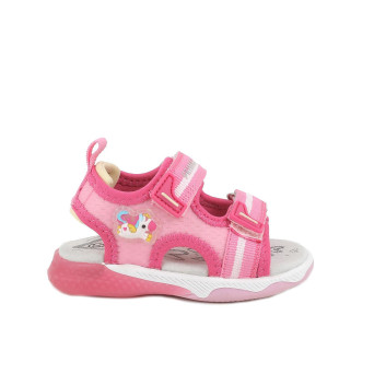 Sandale pour fille rose avec velcro Sandale pour fille rose avec velcro
