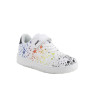 Deportivo para niña blanco y naranja con velcro Deportivo para niña blanco y naranja con velcro