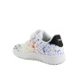 Deportivo para niña blanco y naranja con velcro Deportivo para niña blanco y naranja con velcro
