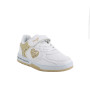 Sneaker pour fille blanc et platinum avec velcro Sneaker pour fille blanc et platinum avec velcro
