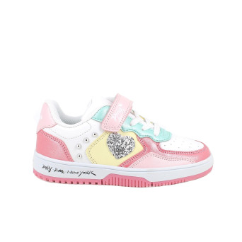 Sneakers for girls fuchsia and white with velcro Sneakers for girls fuchsia and white with velcro