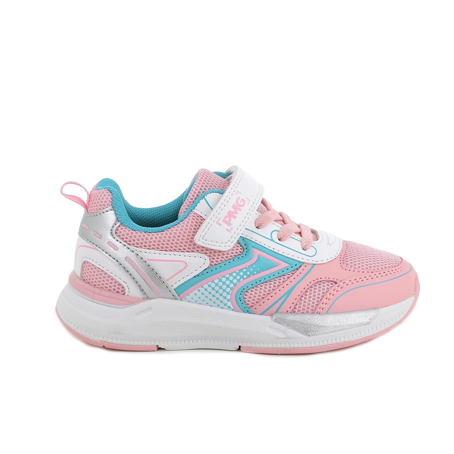 Deportivo para niña rosa con velcro