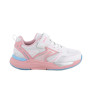Deportivo para niña blanco y rosa con velcro Deportivo para niña blanco y rosa con velcro