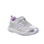 Sneakers for girls silver and purple with velcro Sneakers for girls silver and purple with velcro