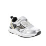 Deportivo para niña plata y negro con velcro Deportivo para niña plata y negro con velcro