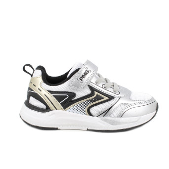 Sneakers for girls silver and black with velcro Sneakers for girls silver and black with velcro