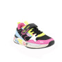 Sneaker pour fille noir et fuxia avec velcro Sneaker pour fille noir et fuxia avec velcro