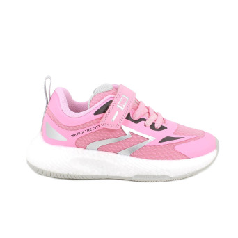 Sneaker pour fille rose avec velcro Sneaker pour fille rose avec velcro