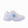 Deportivo para niña blanco con velcro Deportivo para niña blanco con velcro
