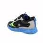 Sneakers da bambino nero e grigio con strap Sneakers da bambino nero e grigio con strap