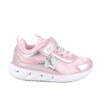 Sneaker pour fille rose avec velcro Sneaker pour fille rose avec velcro