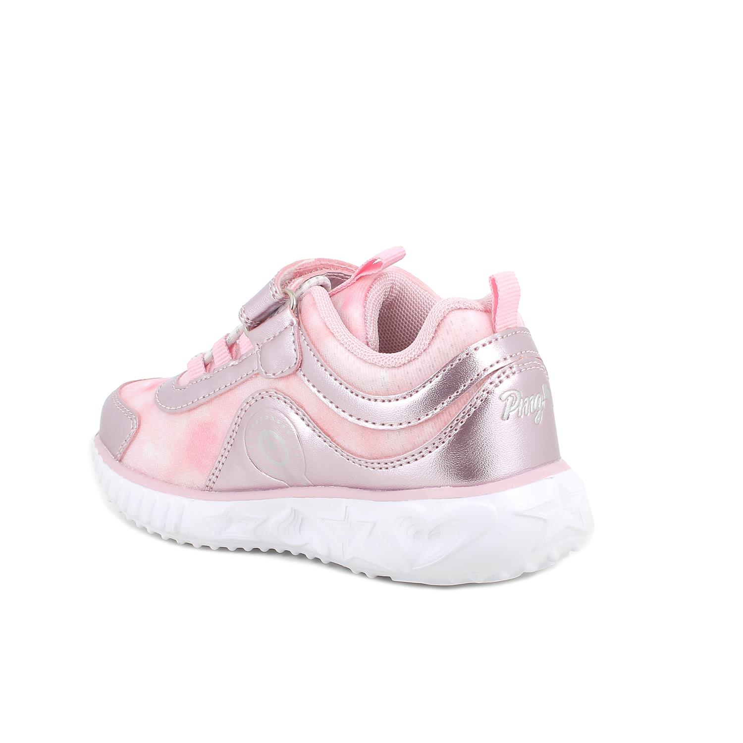 Sneakers da bambina rosa con strap