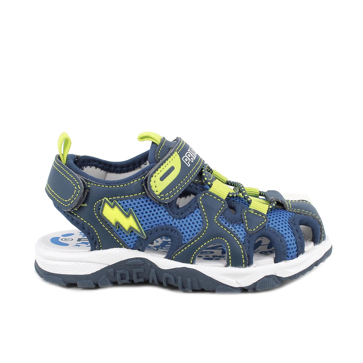 Sandale pour garçon bleu avec velcro