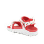 MÄDCHEN SANDALE ROT UND WEISS MIT VELCRO MÄDCHEN SANDALE ROT UND WEISS MIT VELCRO