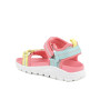 Sandale pour fille rose et jaune avec velcro Sandale pour fille rose et jaune avec velcro
