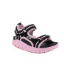 Sandalia para niña negro y rosa con velcro Sandalia para niña negro y rosa con velcro