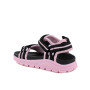 Sandalia para niña negro y rosa con velcro Sandalia para niña negro y rosa con velcro