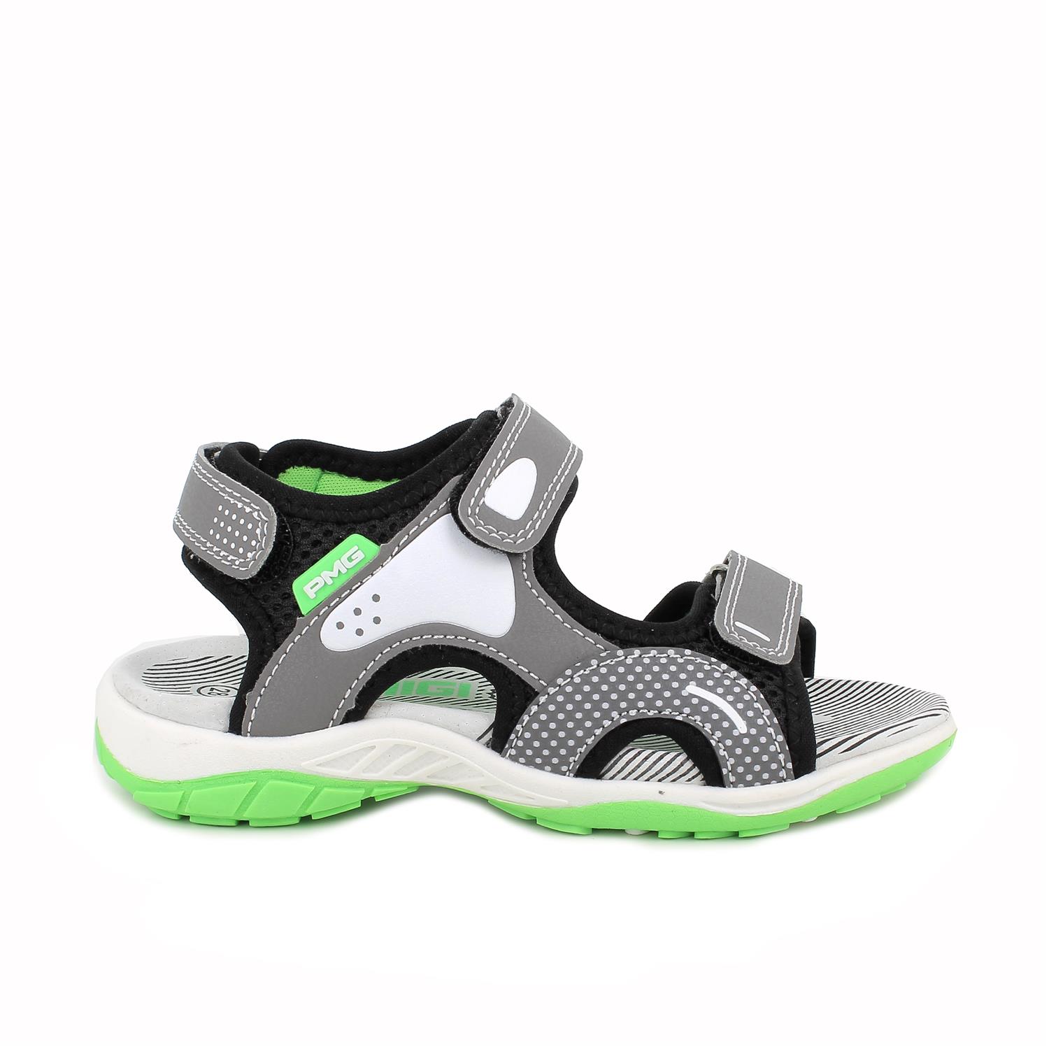 Sandals for boys grey with velcro