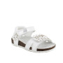Sandalia para niña blanco con velcro Sandalia para niña blanco con velcro