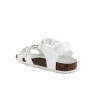 Sandalia para niña blanco con velcro Sandalia para niña blanco con velcro
