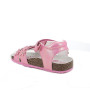 Sandalia para niña fucsia con velcro Sandalia para niña fucsia con velcro