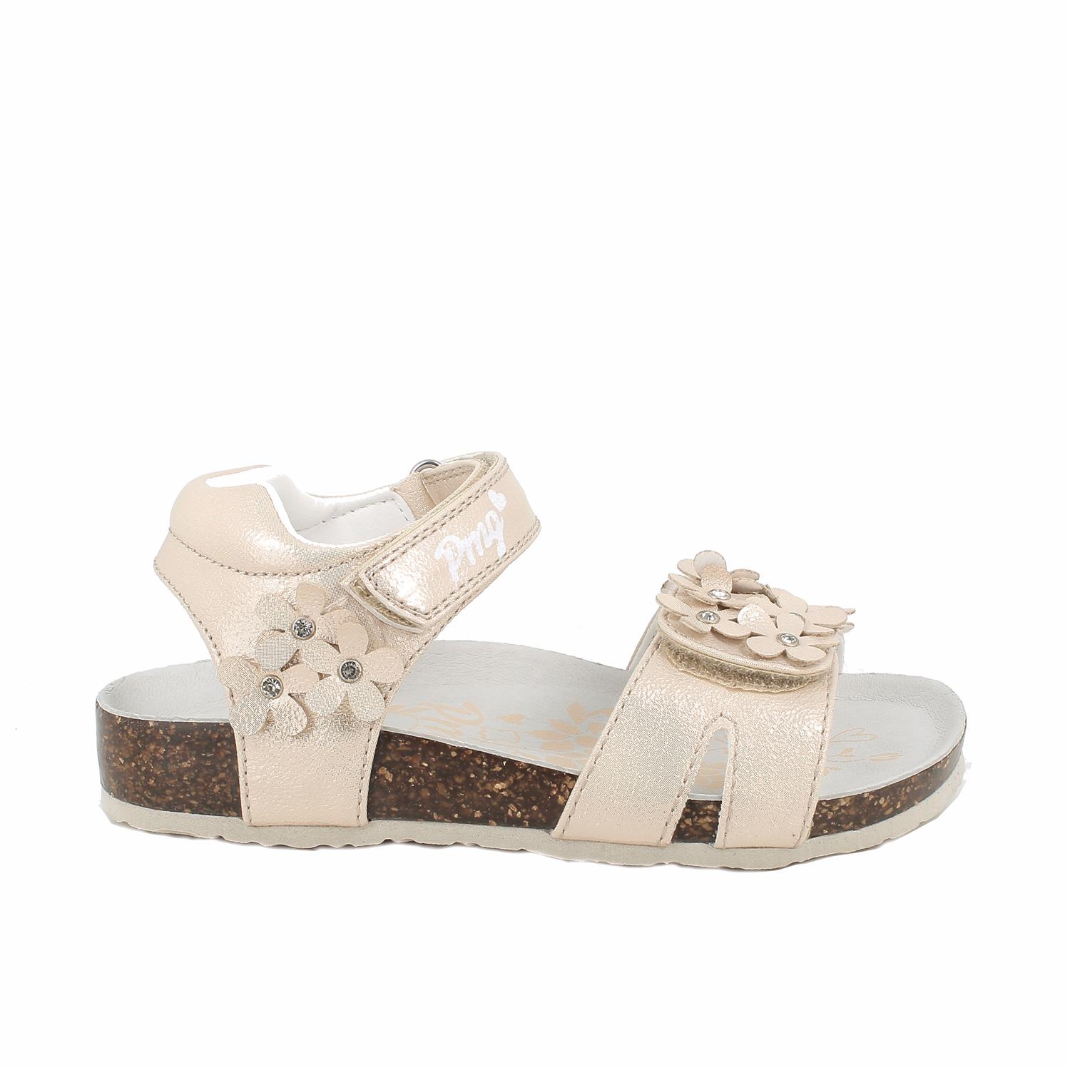 САНДАЛИИ ДЛЯ ДЕВОЧЕК,РОЗОВЫЙ ПЕРЛАМУТРОВЫЙ