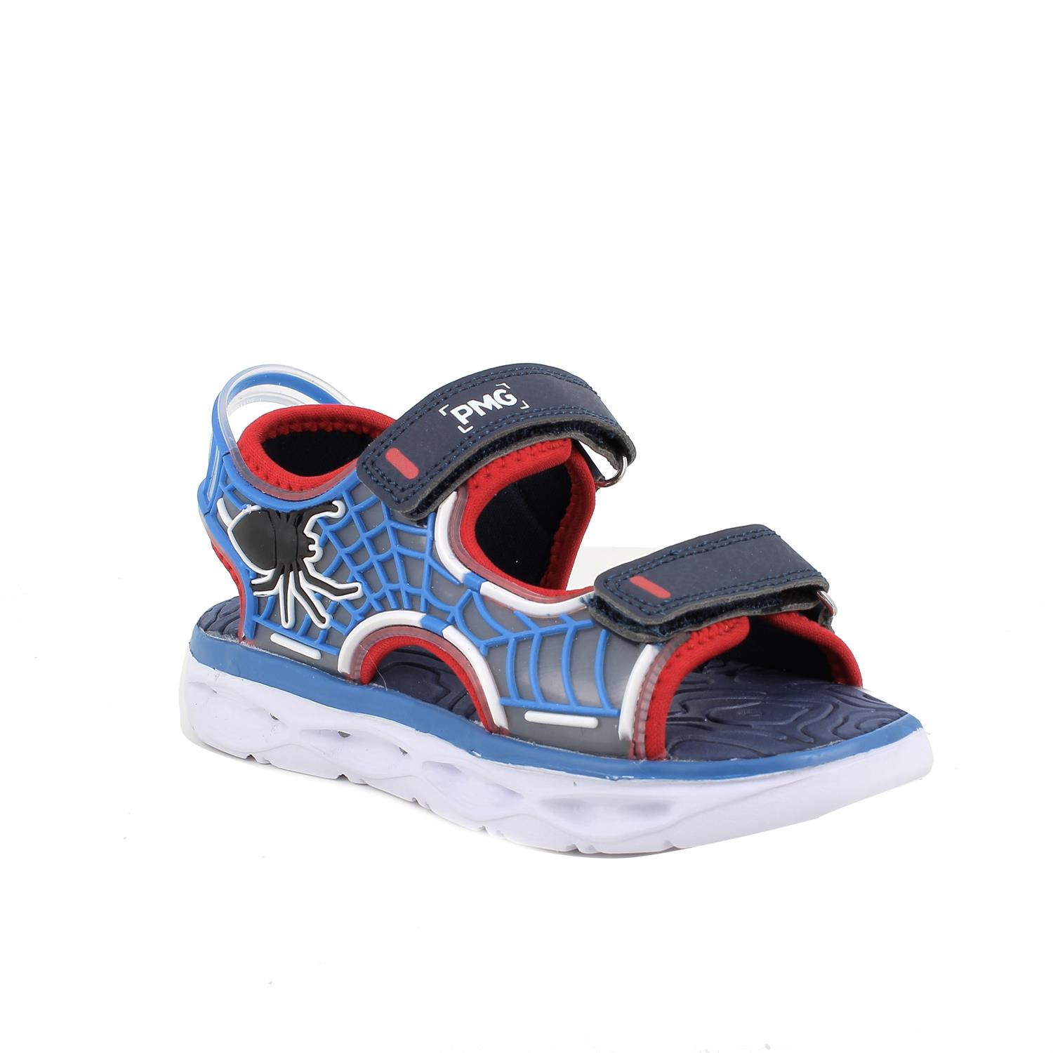 Sandals for boys blue with velcro