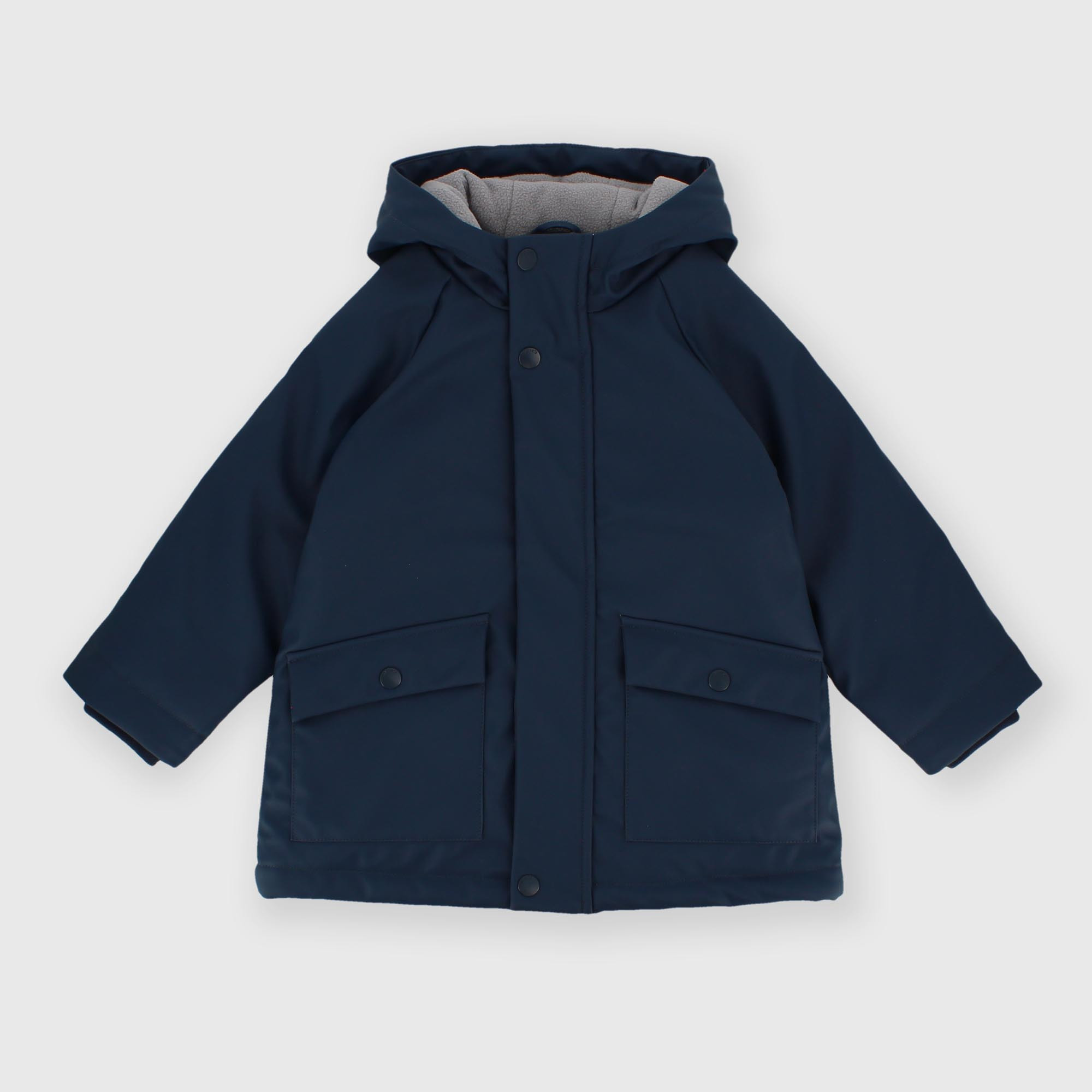 Giubbino con cappuccio da bambino blu