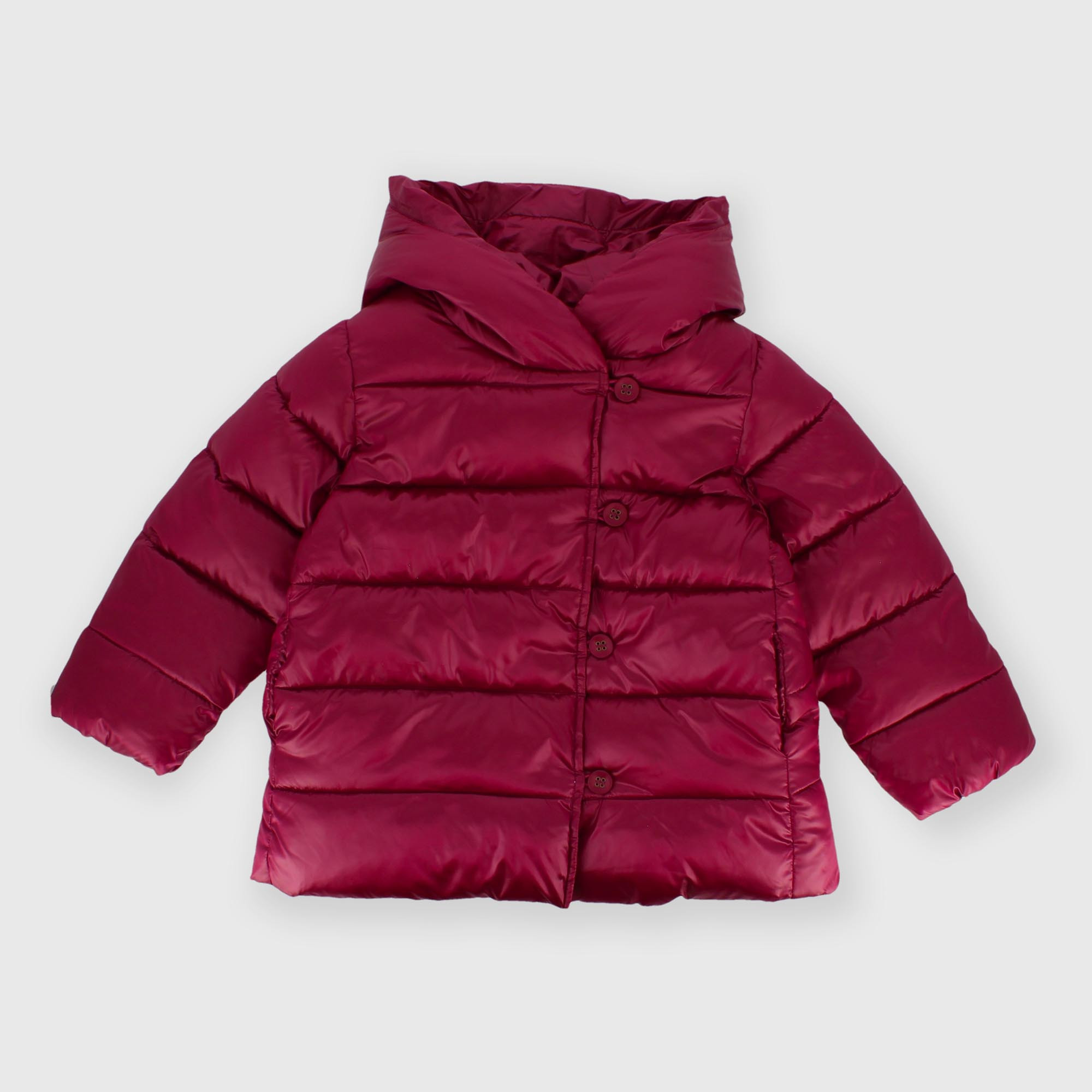 Giubbino&#x20;con&#x20;cappuccio&#x20;in&#x20;nylon&#x20;da&#x20;bambina&#x20;rosa